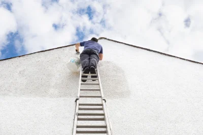 Peinture extérieure à la Prétière — façades et ravalement